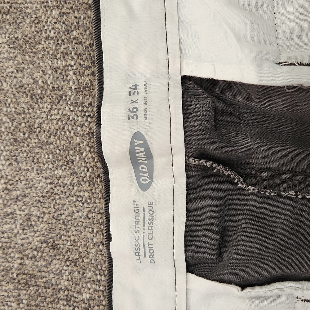 Old Navy Casual Pants 36x34 Charcoal - Picture 3 of 4